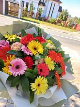 Букет цветов из:  Герберы #REPLACE_PRED# Чисмену